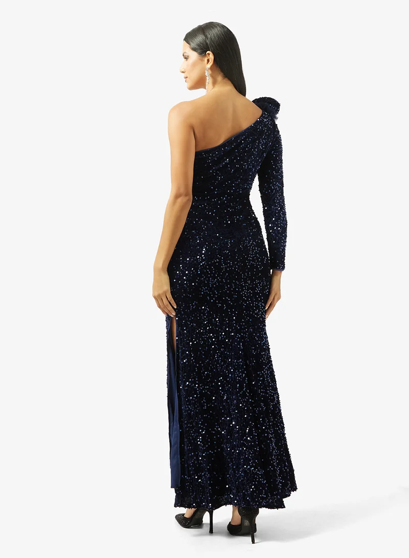 Ella Limited Edition One Shoulder Shimmer Dress